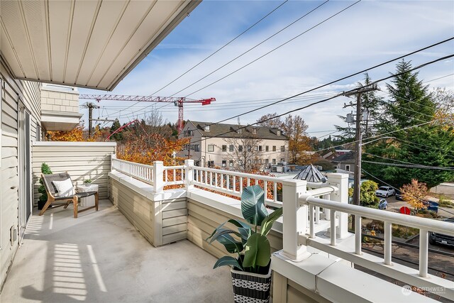 view of balcony