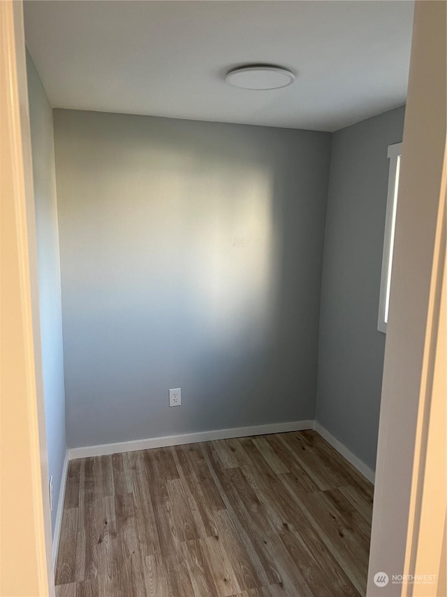 empty room featuring light wood-type flooring