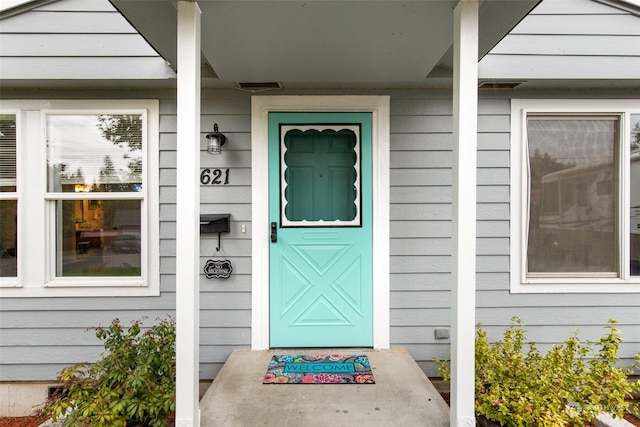 view of entrance to property