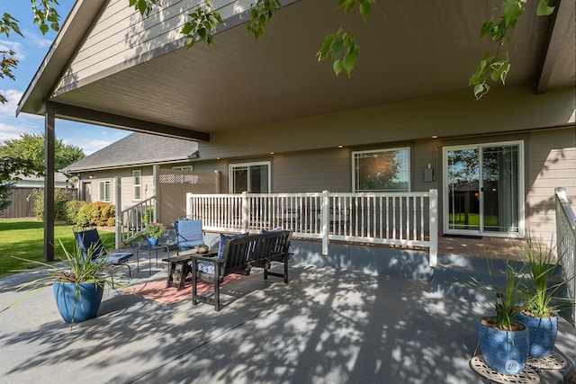 view of patio / terrace with outdoor lounge area