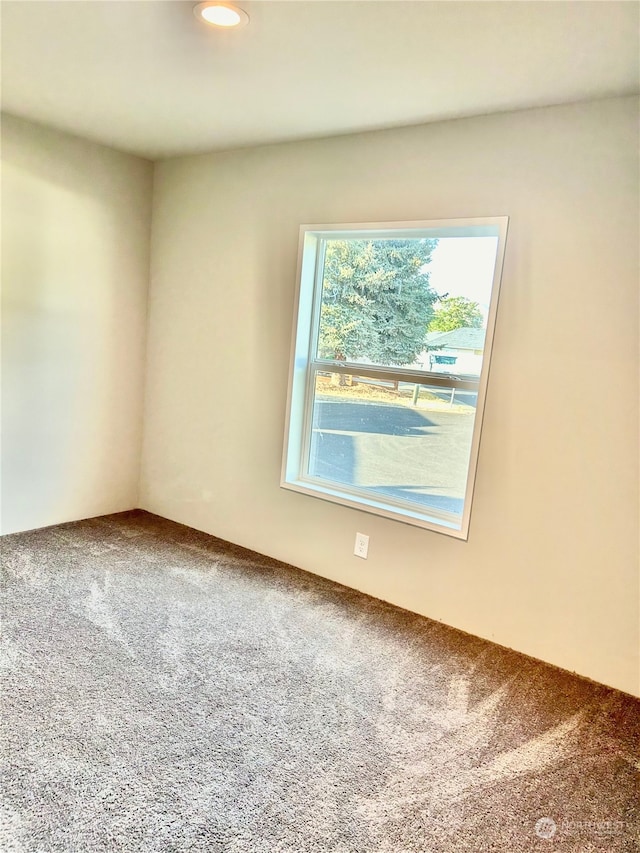 view of carpeted empty room