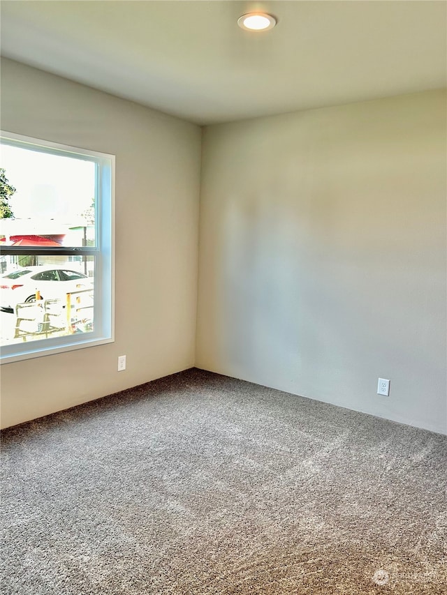 view of carpeted empty room