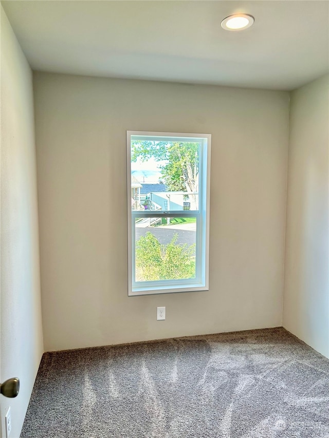 view of carpeted empty room