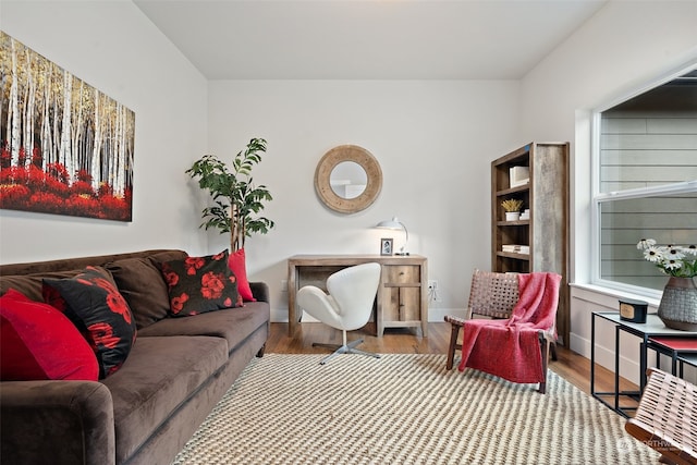 interior space featuring hardwood / wood-style floors