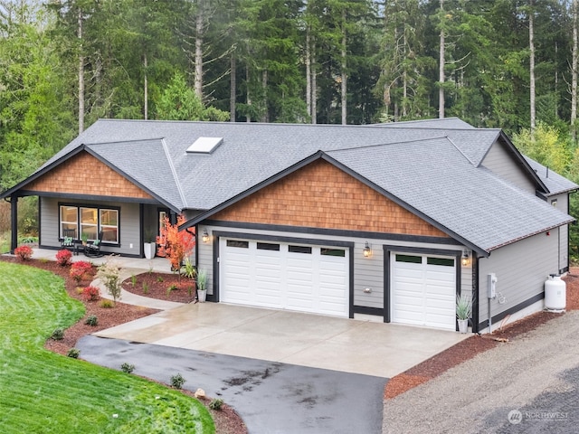 view of front of house featuring a garage