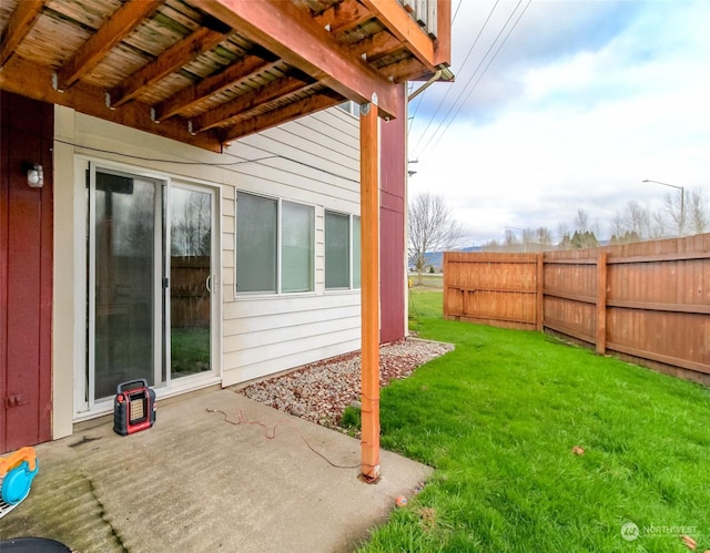 exterior space with a patio area