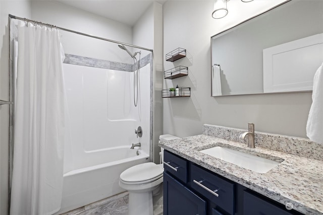 131 Sonoma Pl, Walla Walla, WA 99362 - bathroom with toilet, shower / tub combo, and vanity