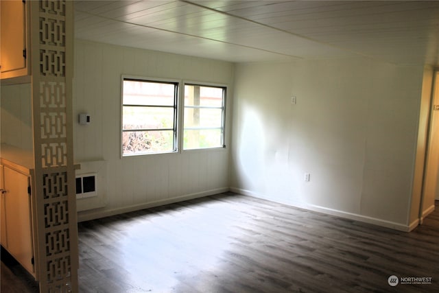 interior space featuring dark hardwood / wood-style floors