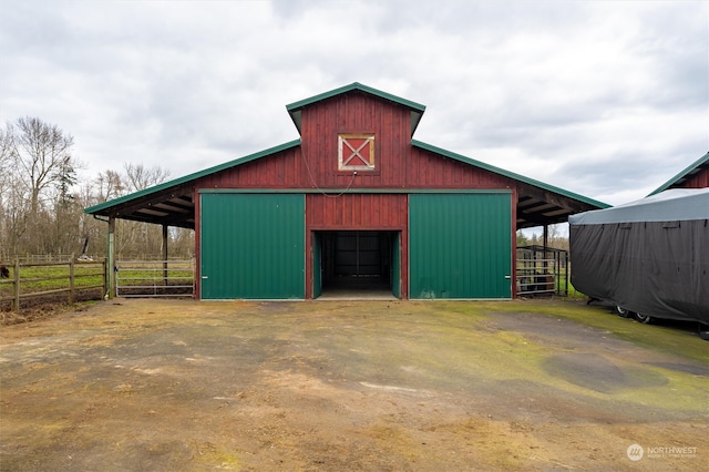 view of outdoor structure