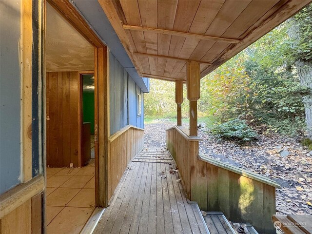 344 Dungeness Mdws, Sequim, WA 98382 - view of wooden terrace