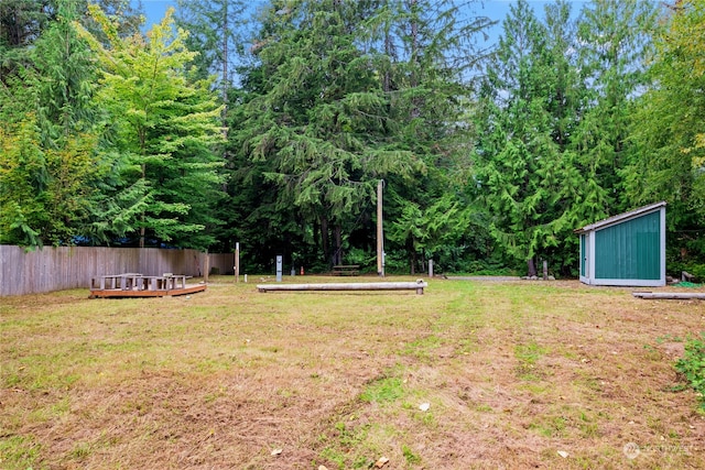 18322 642nd Ave NE, Baring, WA 98224 - view of yard with a storage unit