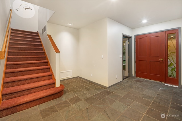 view of foyer entrance