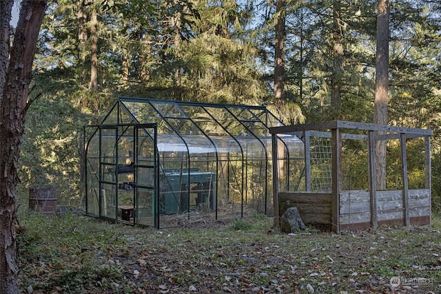 view of outbuilding