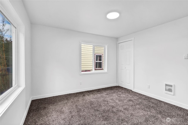 view of carpeted empty room