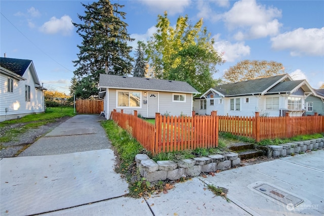 view of bungalow-style house