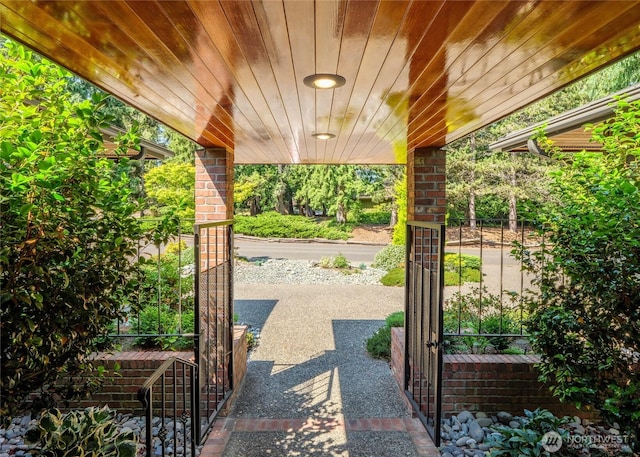 125 Arnold Palmer Pkwy, Sequim, WA 98382 - view of patio / terrace with a gate