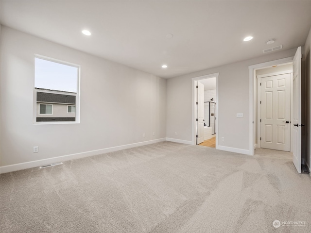 view of carpeted empty room