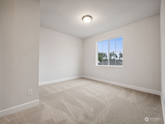 view of carpeted empty room