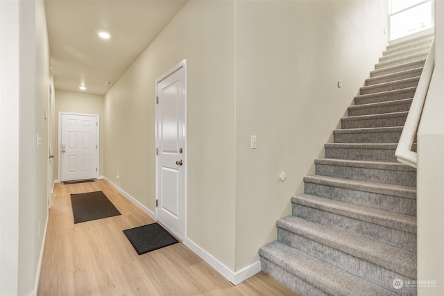 interior space with wood-type flooring