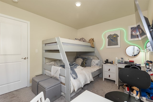 bedroom featuring carpet flooring