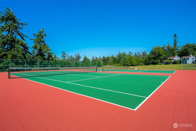 view of sport court