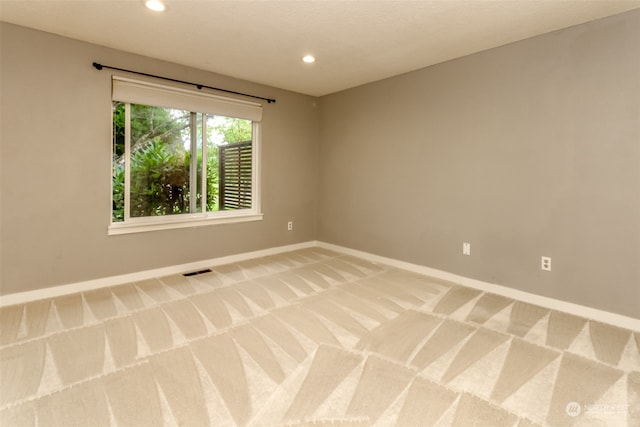 view of carpeted empty room