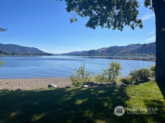 property view of water with a mountain view