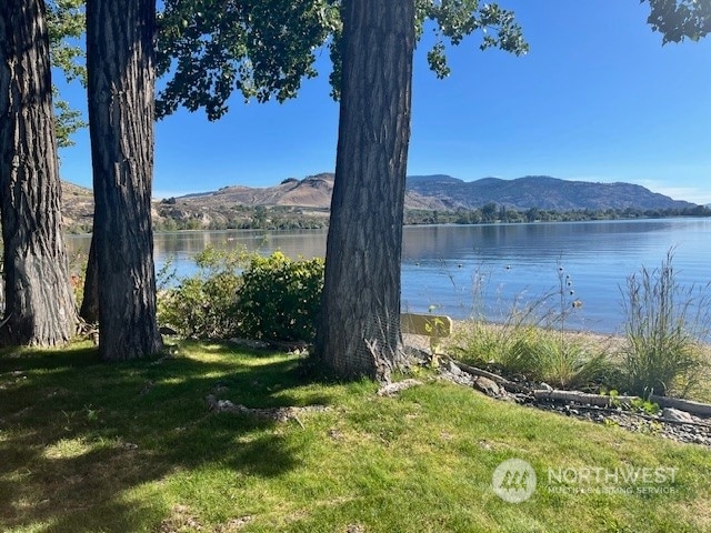 property view of water with a mountain view