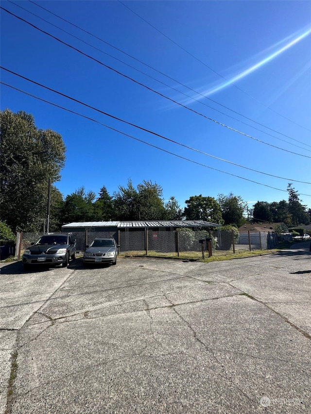 view of parking / parking lot