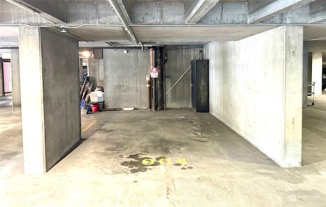 view of basement