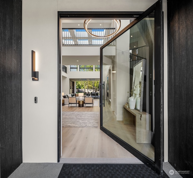 interior space featuring hardwood / wood-style flooring