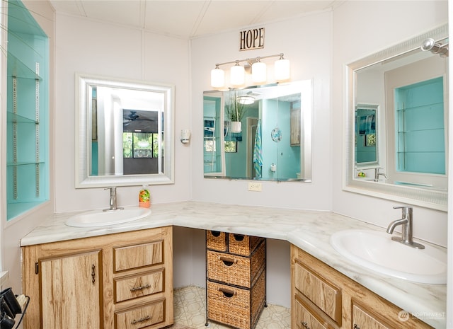 bathroom featuring vanity