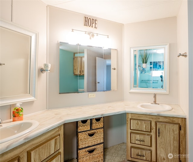 bathroom featuring vanity