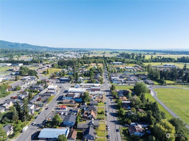 bird's eye view featuring a mountain view