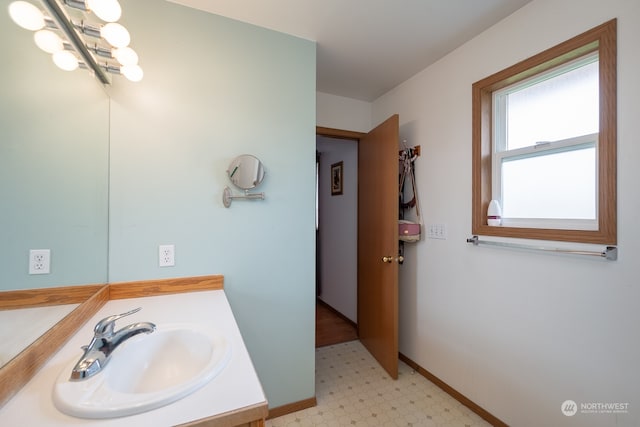 bathroom featuring vanity