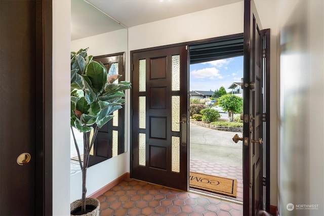 view of entrance foyer