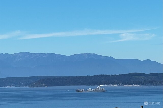 property view of water with a mountain view