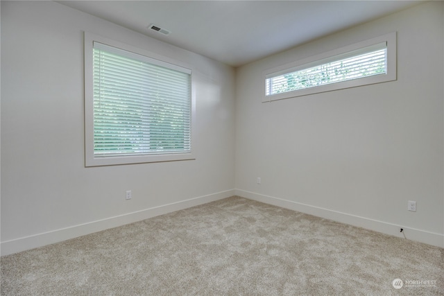 view of carpeted empty room