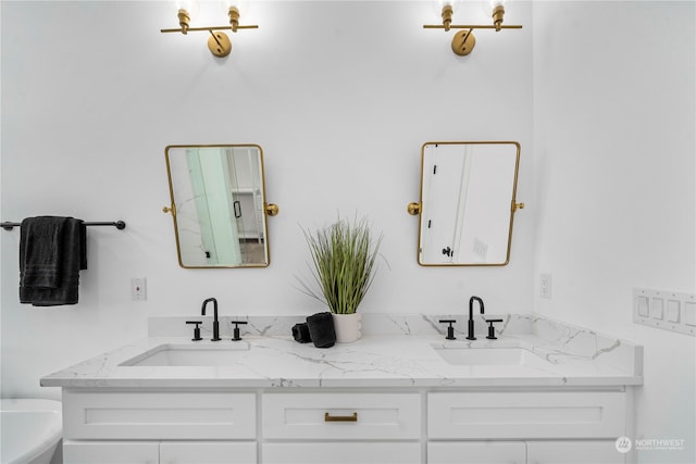 bathroom with vanity