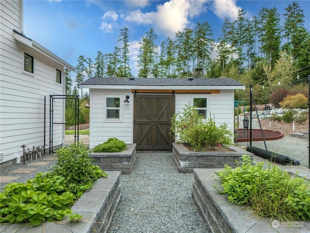 view of outbuilding