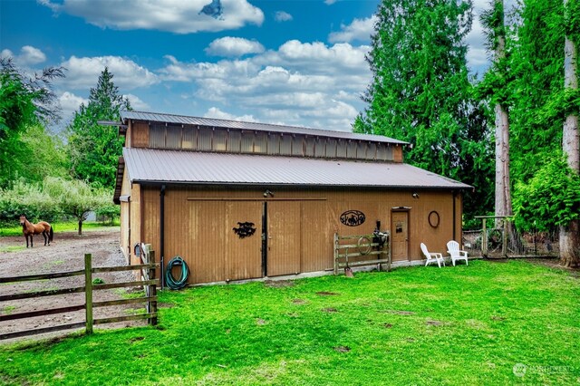 view of outdoor structure