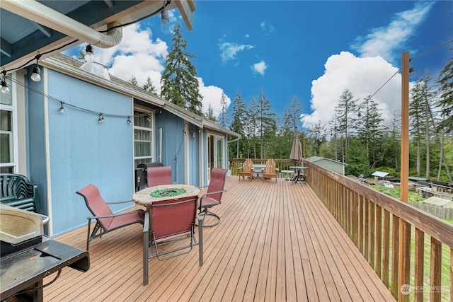 view of wooden terrace