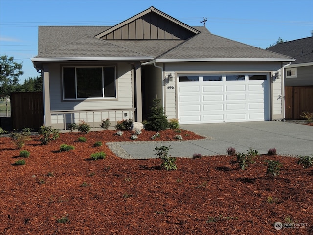 ranch-style house with a garage