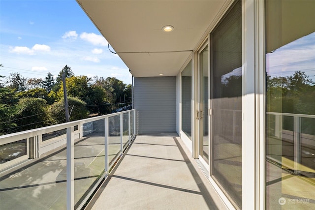 view of balcony