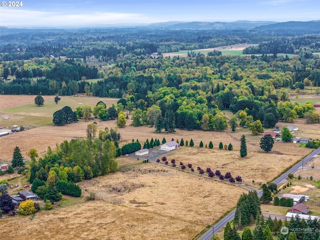 drone / aerial view featuring a rural view