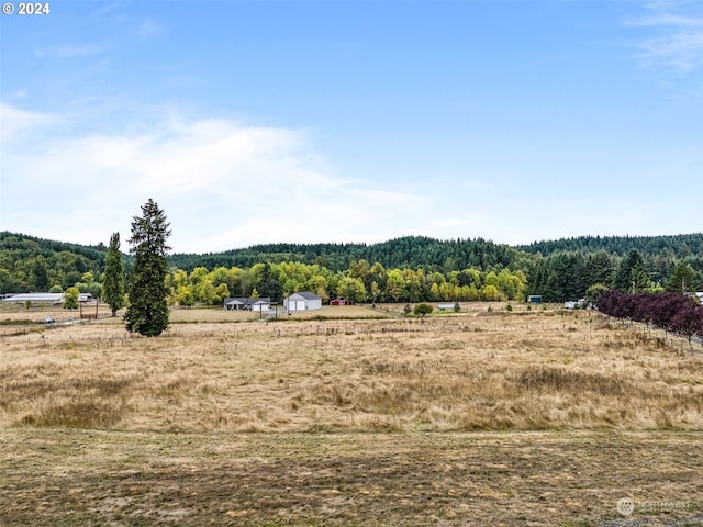 mountain view with a rural view