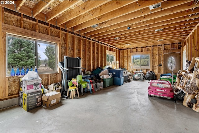 view of basement