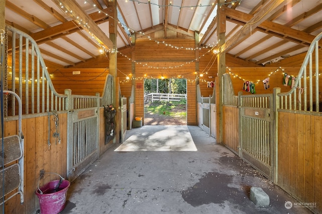 view of horse barn