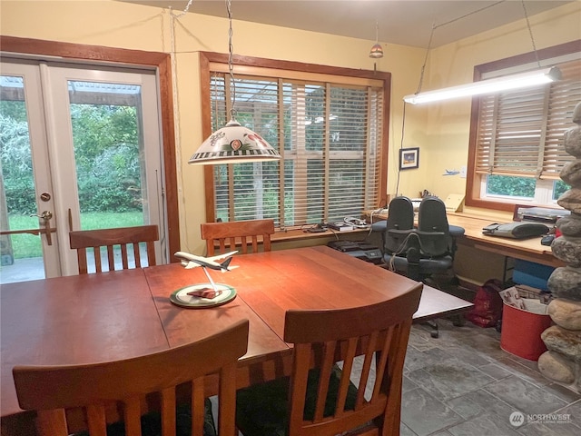 view of dining space