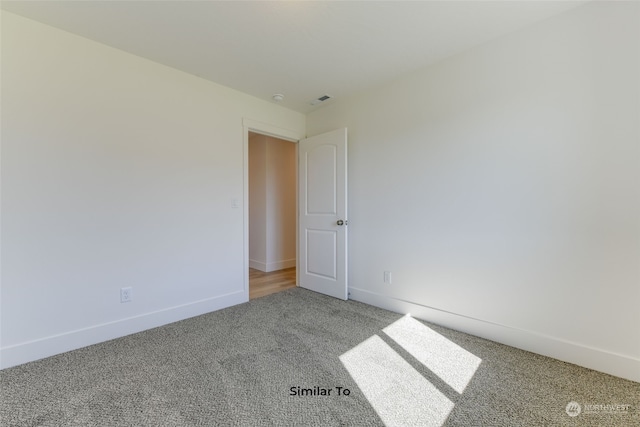 view of carpeted empty room